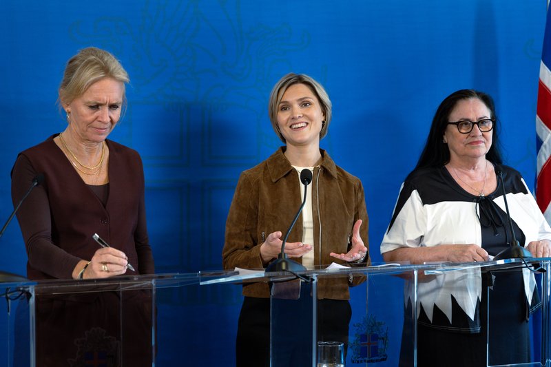 Blaðamannafundur ríkisstjórnar